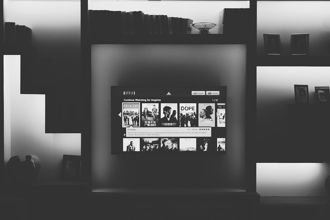black and white tv screen