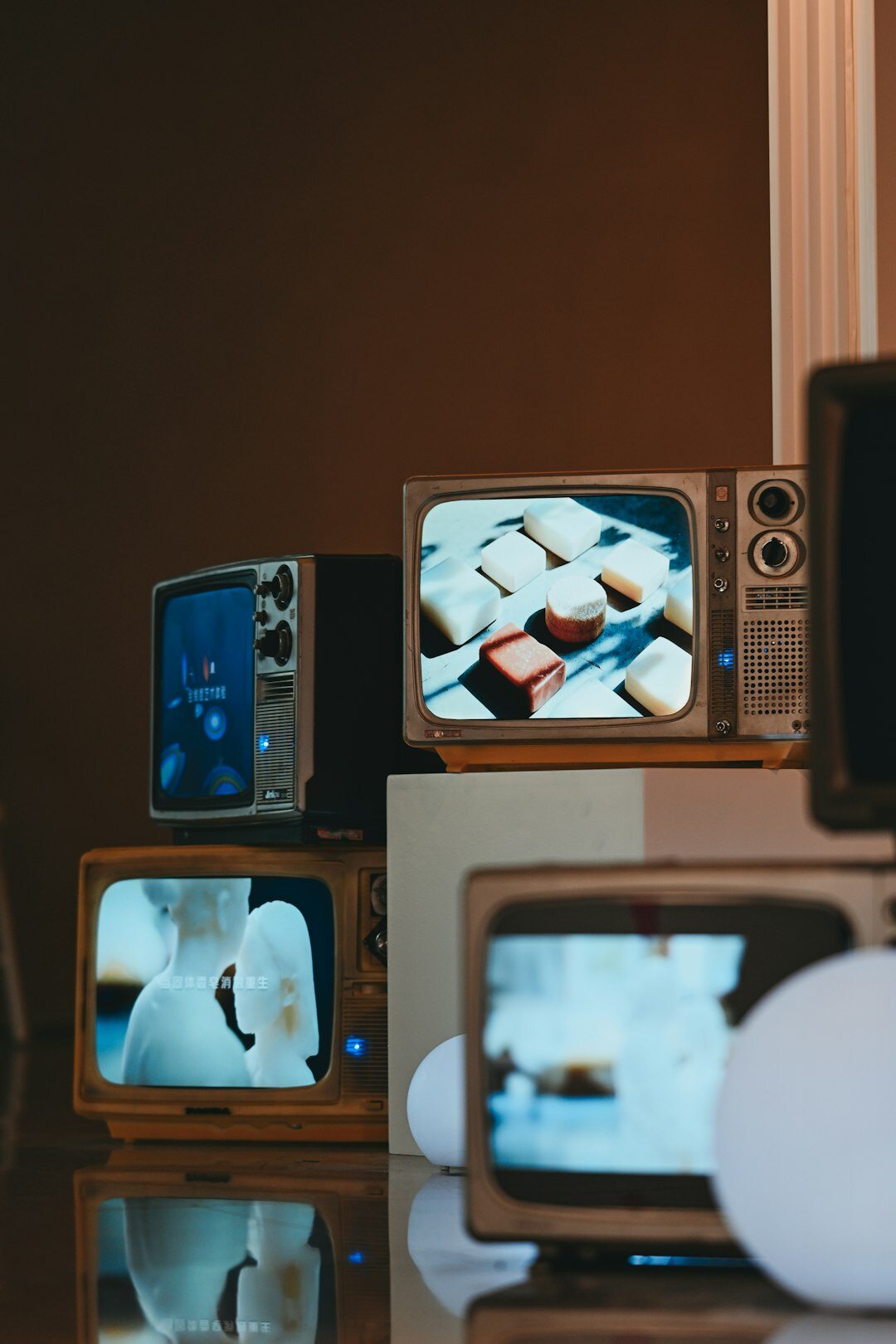 old television family watching