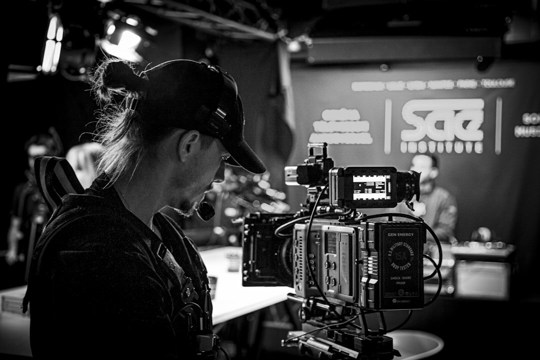 actors on television set
