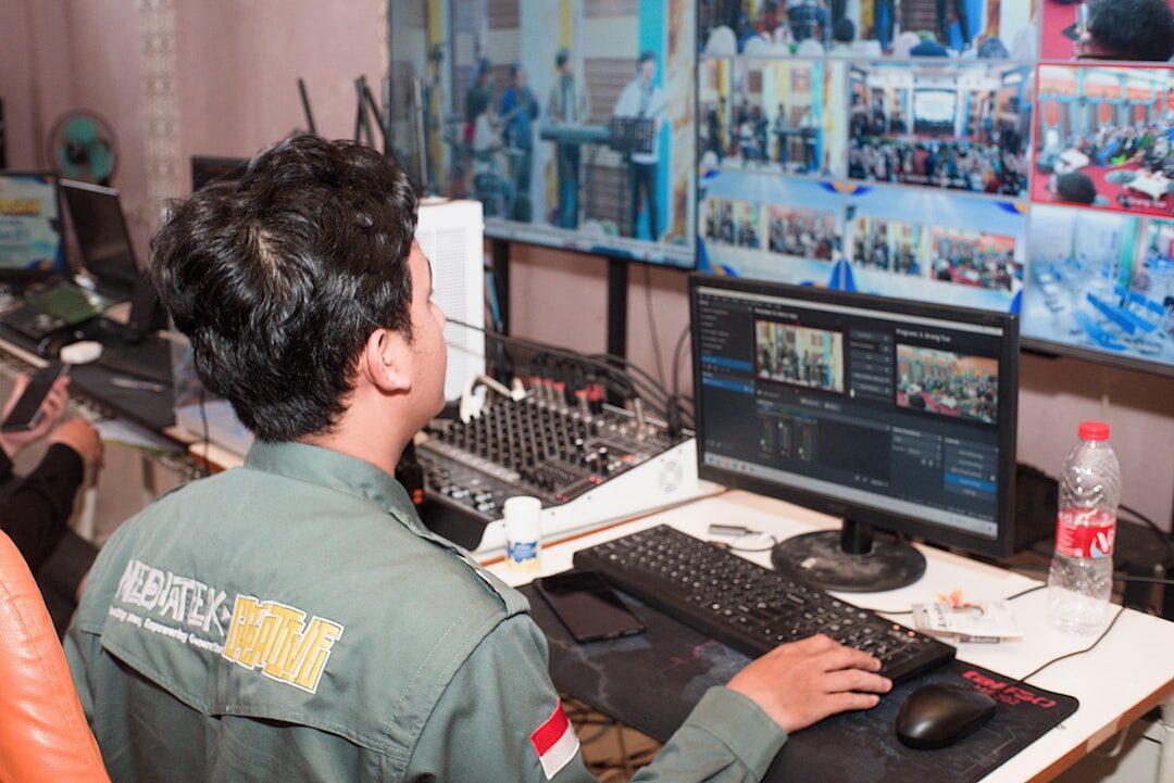 television control room